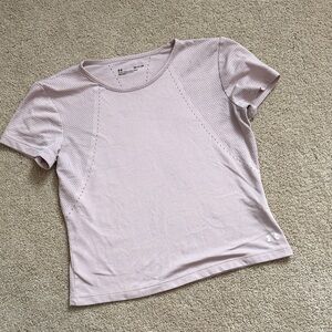 Under Armour Women's Light Pink Short Sleeve Tee Size Small